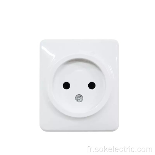 1gang 2Round Pin Outlet sans obturateur monté en surface